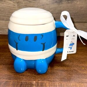 Super Cute 🥰 Mr. Men x Magenta MR. BUMP Mug with Lid -NEW